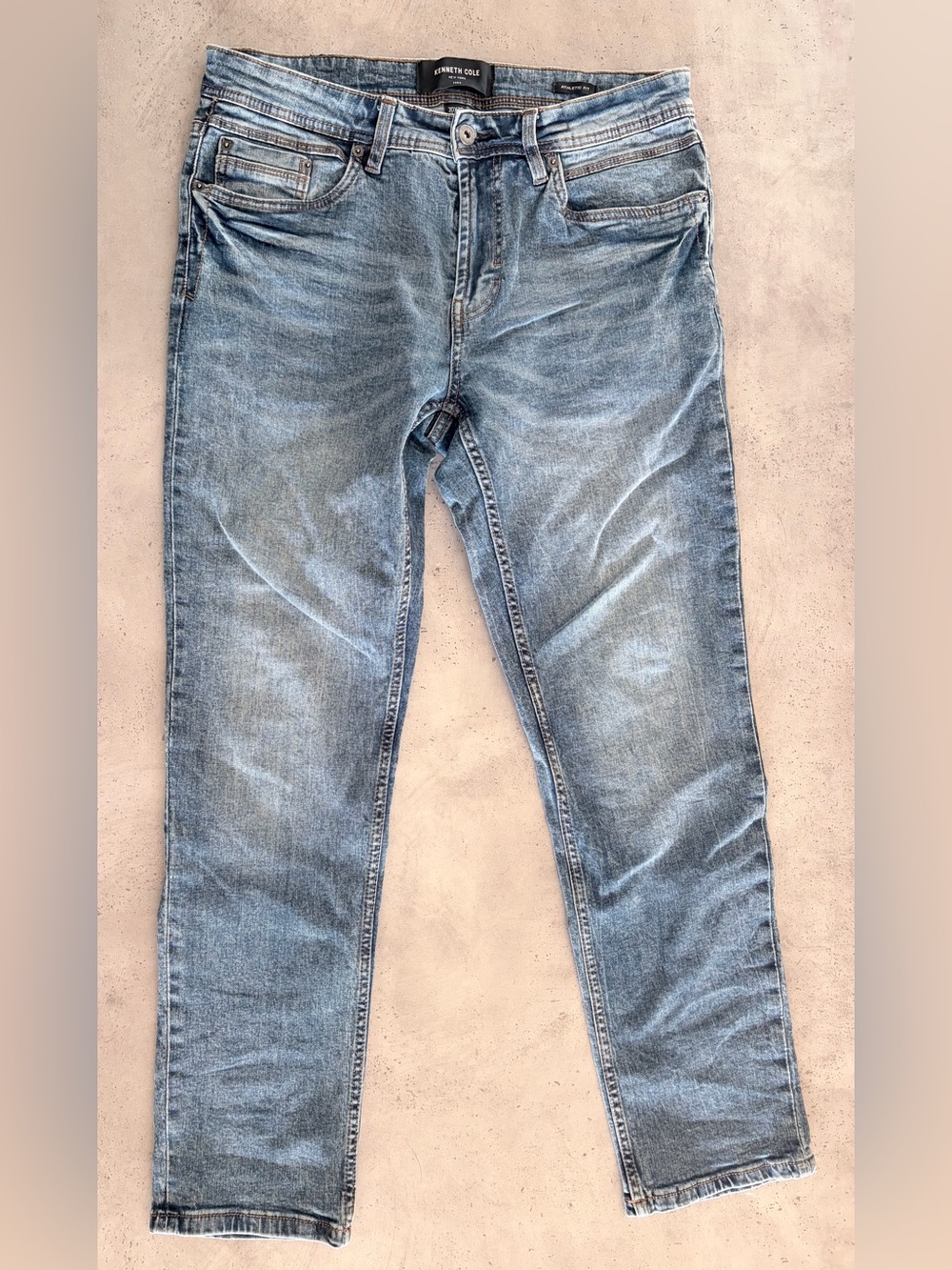 Kenneth Cole Regular Fit Blue Jeans